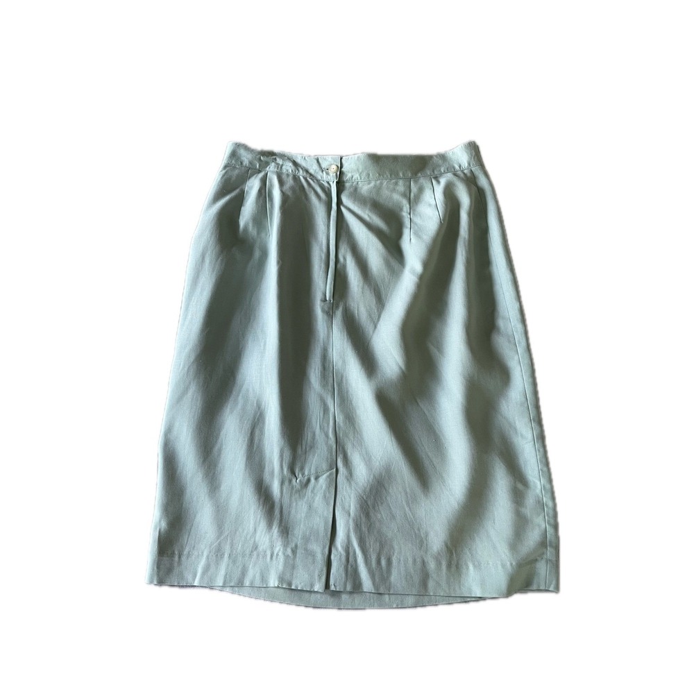 Vintage Apart Pencil Skirt Career Office Wear Business Casual Green Size 14